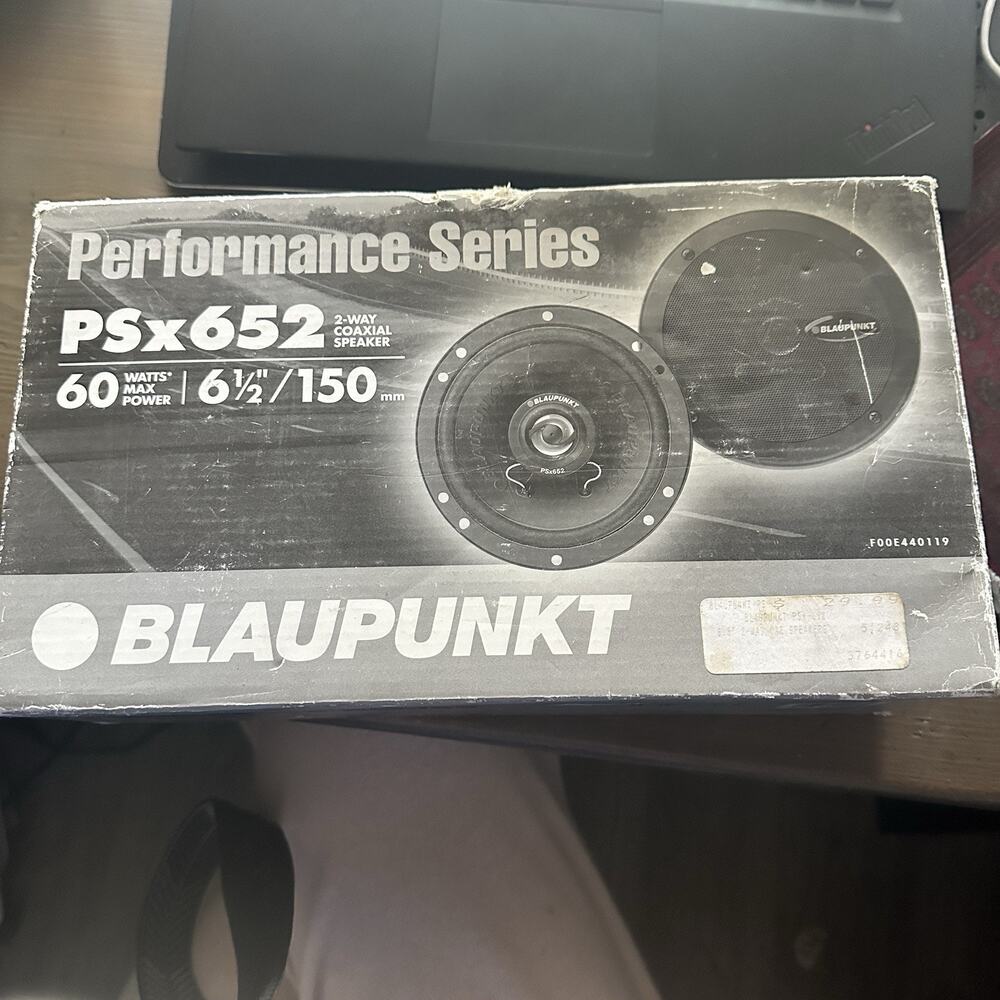 Blaupunkt PSx652 2 Way Coaxial Speaker 60w 6.5” Performance Series Factory Seal